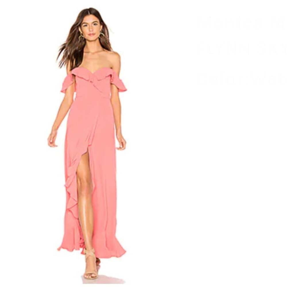 Flynn Skye Monica Maxi Dress in Watermelon Size Large